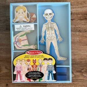 Melissa & Doug Magnetic Human Body Play Set - Blue and Multicolor